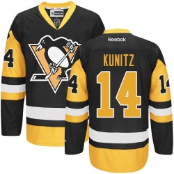 Authentic Reebok Adult Chris Kunitz Black/ Third Jersey - NHL 14 Pittsburgh Penguins