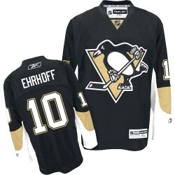 Authentic Reebok Adult Christian Ehrhoff Home Jersey - NHL 10 Pittsburgh Penguins