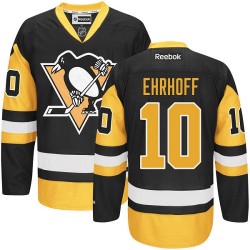 Authentic Reebok Adult Christian Ehrhoff Black/ Third Jersey - NHL 10 Pittsburgh Penguins
