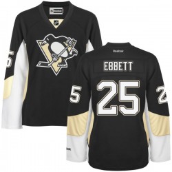 Authentic Reebok Women's Andrew Ebbett Home Jersey - NHL 25 Pittsburgh Penguins
