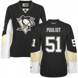 Premier Reebok Women's Derrick Pouliot Home Jersey - NHL 51 Pittsburgh Penguins