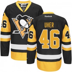 Authentic Reebok Adult Dominik Uher Alternate Jersey - NHL 46 Pittsburgh Penguins