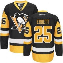 Authentic Reebok Adult Andrew Ebbett Alternate Jersey - NHL 25 Pittsburgh Penguins