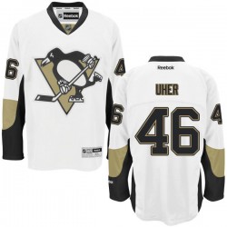 Authentic Reebok Adult Dominik Uher Away Jersey - NHL 46 Pittsburgh Penguins