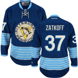 Authentic Reebok Adult Jeff Zatkoff Vintage New Third Jersey - NHL 37 Pittsburgh Penguins