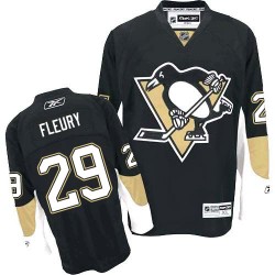 Authentic Reebok Youth Marc-Andre Fleury Home Jersey - NHL 29 Pittsburgh Penguins