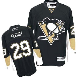 Authentic Reebok Youth Marc-Andre Fleury Home Jersey - NHL 29 Pittsburgh Penguins
