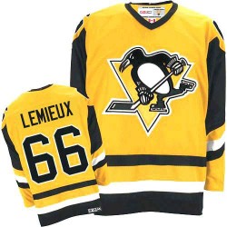 Authentic CCM Adult Mario Lemieux Throwback Jersey - NHL 66 Pittsburgh Penguins