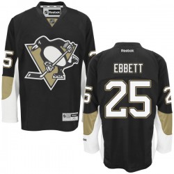 Authentic Reebok Adult Andrew Ebbett Home Jersey - NHL 25 Pittsburgh Penguins