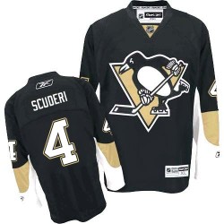 Authentic Reebok Adult Rob Scuderi Home Jersey - NHL 4 Pittsburgh Penguins