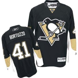 Authentic Reebok Adult Robert Bortuzzo Home Jersey - NHL 41 Pittsburgh Penguins