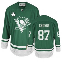 Authentic Reebok Youth Sidney Crosby St Patty's Day Jersey - NHL 87 Pittsburgh Penguins