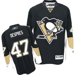 Authentic Reebok Adult Simon Despres Home Jersey - NHL 47 Pittsburgh Penguins