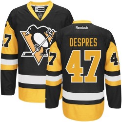 Authentic Reebok Adult Simon Despres Black/ Third Jersey - NHL 47 Pittsburgh Penguins