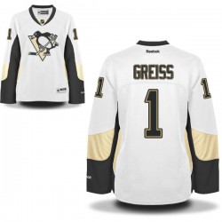 Authentic Reebok Women's Thomas Greiss Away Jersey - NHL 1 Pittsburgh Penguins