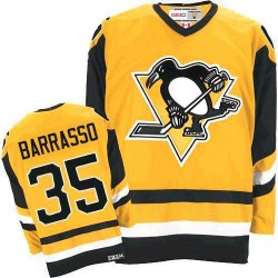 Authentic CCM Adult Tom Barrasso Throwback Jersey - NHL 35 Pittsburgh Penguins