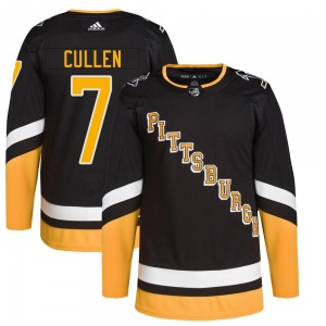 Authentic Adidas Youth Matt Cullen Black 2021/22 Alternate Primegreen Pro Player Jersey - NHL Pittsburgh Penguins