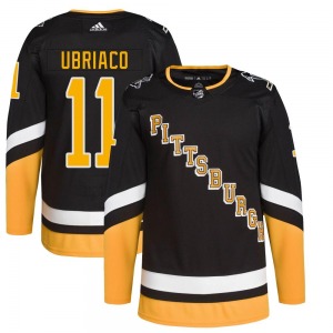 Authentic Adidas Youth Gene Ubriaco Black 2021/22 Alternate Primegreen Pro Player Jersey - NHL Pittsburgh Penguins