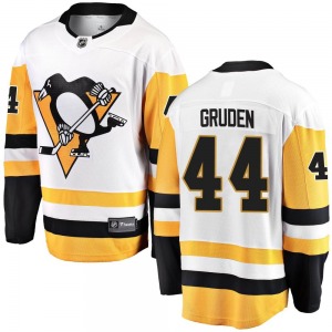 Breakaway Fanatics Branded Youth Jonathan Gruden White Away Jersey - NHL Pittsburgh Penguins