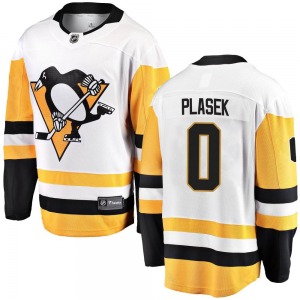 Breakaway Fanatics Branded Youth Karel Plasek White Away Jersey - NHL Pittsburgh Penguins