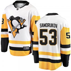 Breakaway Fanatics Branded Youth Dmitri Samorukov White Away Jersey - NHL Pittsburgh Penguins