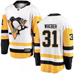 Breakaway Fanatics Branded Youth Ludovic Waeber White Away Jersey - NHL Pittsburgh Penguins