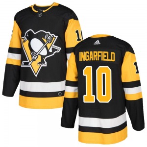 Authentic Adidas Youth Earl Ingarfield Black Home Jersey - NHL Pittsburgh Penguins