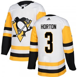 Authentic Adidas Youth Tim Horton White Away Jersey - NHL Pittsburgh Penguins