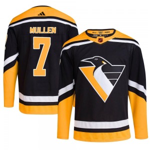 Authentic Adidas Youth Joe Mullen Black Reverse Retro 2.0 Jersey - NHL Pittsburgh Penguins