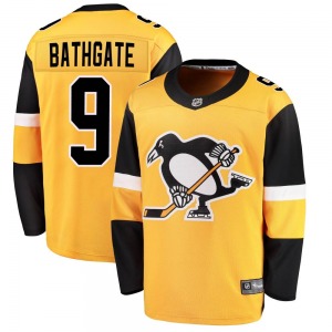 Breakaway Fanatics Branded Youth Andy Bathgate Gold Alternate Jersey - NHL Pittsburgh Penguins
