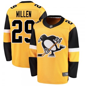 Breakaway Fanatics Branded Youth Greg Millen Gold Alternate Jersey - NHL Pittsburgh Penguins