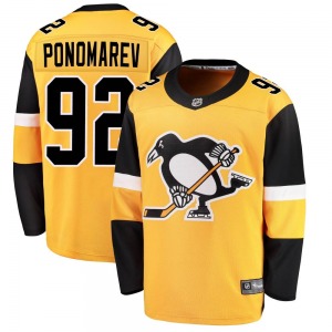 Breakaway Fanatics Branded Youth Vasily Ponomarev Gold Alternate Jersey - NHL Pittsburgh Penguins