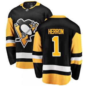 Breakaway Fanatics Branded Youth Denis Herron Black Home Jersey - NHL Pittsburgh Penguins