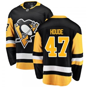 Breakaway Fanatics Branded Youth Samuel Houde Black Home Jersey - NHL Pittsburgh Penguins