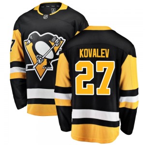 Breakaway Fanatics Branded Youth Alex Kovalev Black Home Jersey - NHL Pittsburgh Penguins
