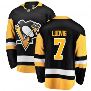 Breakaway Fanatics Branded Youth John Ludvig Black Home Jersey - NHL Pittsburgh Penguins