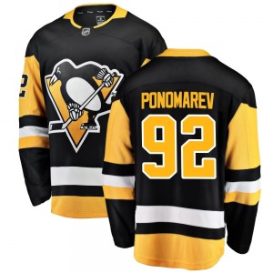 Breakaway Fanatics Branded Youth Vasily Ponomarev Black Home Jersey - NHL Pittsburgh Penguins