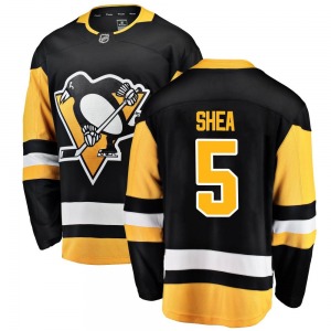 Breakaway Fanatics Branded Youth Ryan Shea Black Home Jersey - NHL Pittsburgh Penguins
