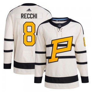 Authentic Adidas Youth Mark Recchi Cream 2023 Winter Classic Jersey - NHL Pittsburgh Penguins