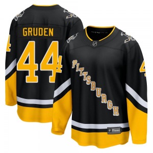 Premier Fanatics Branded Youth Jonathan Gruden Black 2021/22 Alternate Breakaway Player Jersey - NHL Pittsburgh Penguins