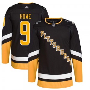Authentic Adidas Youth Tanner Howe Black 2021/22 Alternate Primegreen Pro Player Jersey - NHL Pittsburgh Penguins