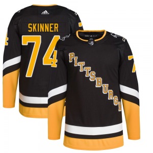 Authentic Adidas Youth Stuart Skinner Black 2021/22 Alternate Primegreen Pro Player Jersey - NHL Pittsburgh Penguins