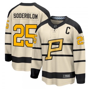 Breakaway Fanatics Branded Adult Elmer Soderblom Cream 2023 Winter Classic Jersey - NHL Pittsburgh Penguins