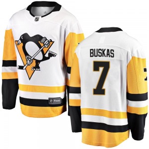 Breakaway Fanatics Branded Youth Rod Buskas White Away Jersey - NHL Pittsburgh Penguins
