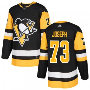 Authentic Adidas Youth P.O Joseph Black Home Jersey - NHL Pittsburgh Penguins