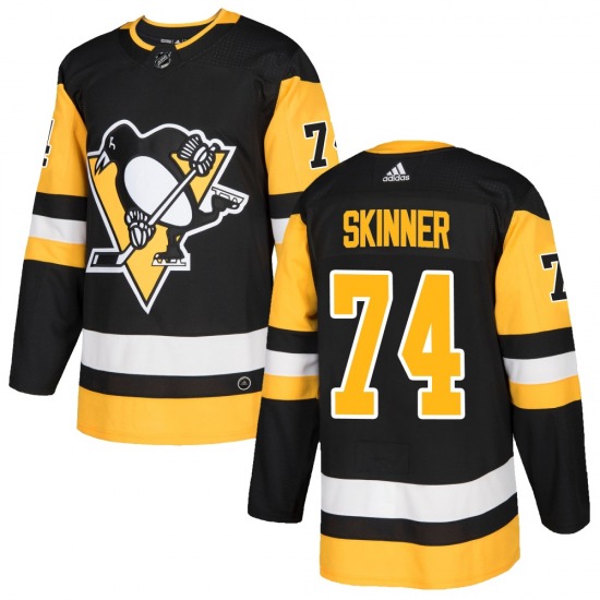 Authentic Adidas Youth Stuart Skinner Black Home Jersey - NHL Pittsburgh Penguins