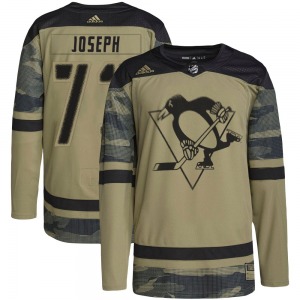 Authentic Adidas Youth P.O Joseph Camo Military Appreciation Practice Jersey - NHL Pittsburgh Penguins