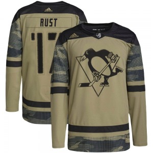 Authentic Adidas Youth Bryan Rust Camo Military Appreciation Practice Jersey - NHL Pittsburgh Penguins