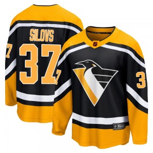 Breakaway Fanatics Branded Adult Arturs Silovs Black Special Edition 2.0 Jersey - NHL Pittsburgh Penguins