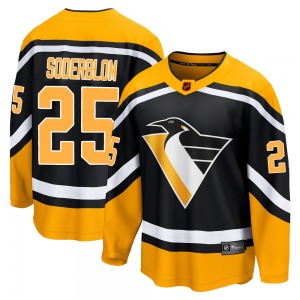Breakaway Fanatics Branded Adult Elmer Soderblom Black Special Edition 2.0 Jersey - NHL Pittsburgh Penguins